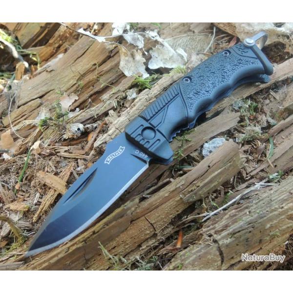 Couteau Walther Micro PPQ, mini couteau de poche, porte-cls en acier 440C