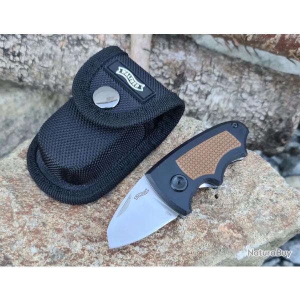 Mini couteau de poche Walther MK40 440C G10