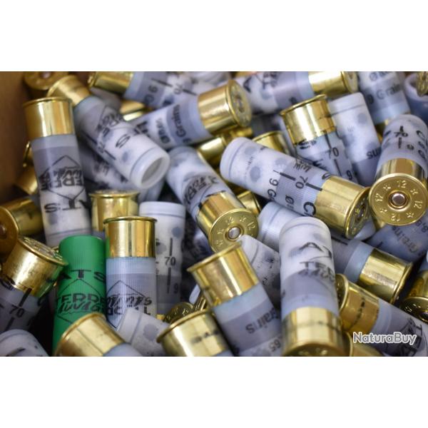 Lot de 135 Cartouches Chrevrotine 9Grains Calibre 12