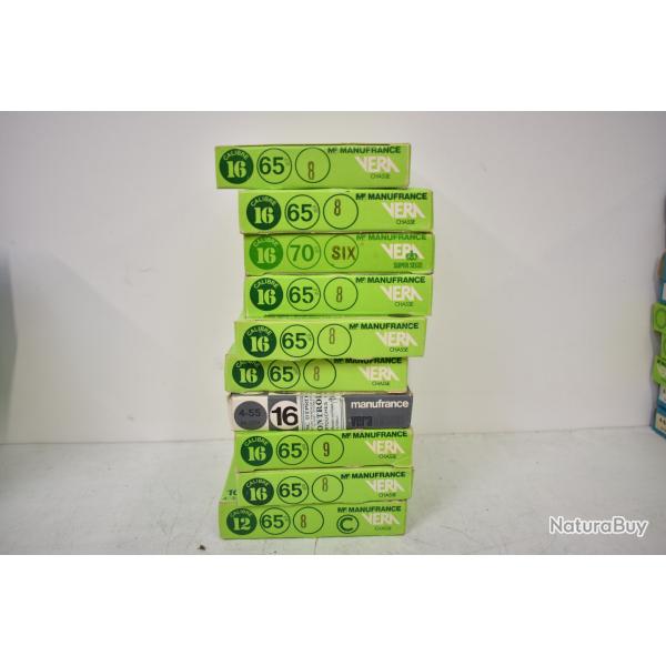 Lot De 100 Cartouches Ancienne  Calibre 16/65 N8-6