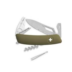 Couteau suisse Swiza  Allmatt 10 pièces SH03TTOLM olive