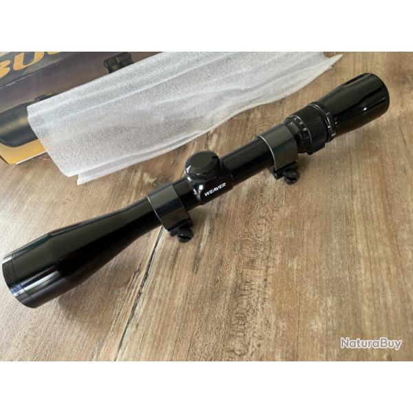 Lunette Weaver 3-9x40 MICRO-TRAC CV9 avec colliers