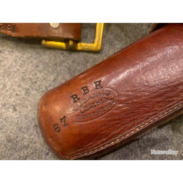 Ceinturon & Holster "Eubanks Leather Boise Idaho" pour Colt SAA ou Bisley