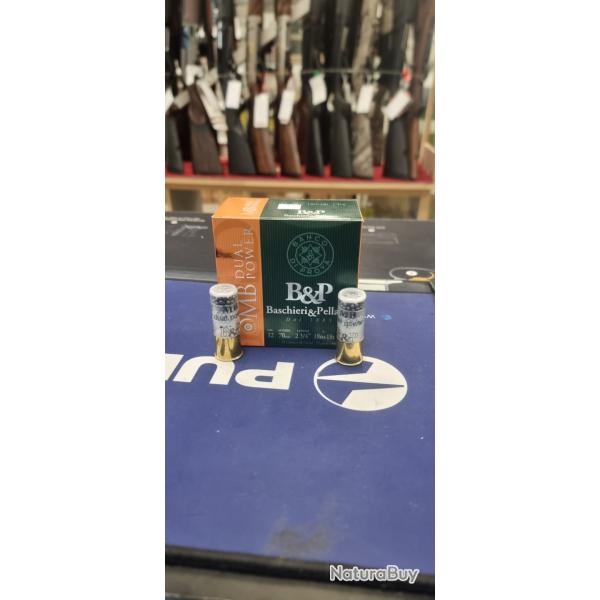 Nouveaut Baschieri Pellagri 50 cartouches MB Dual Power 7+4 en 36gr plombs + nickel