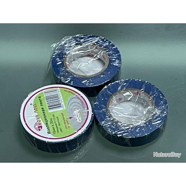 3 ROULEAUX RUBAN ADHESIF ISOLANT CHATTERTON