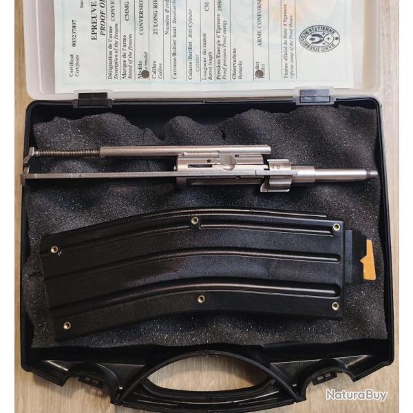 Conversion CMMG Bravo - Calibre 22 LR pour AR-15 - Avec 1 chargeur 25 coups - Occasion trs bon tat