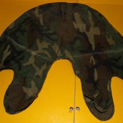 ARMEE AMERICAINE U.S : COUVRE CASQUE US M1 WOODLAND NON REVERSIBLE AVEC TAMPON DE 1978 ,   BON ETAT