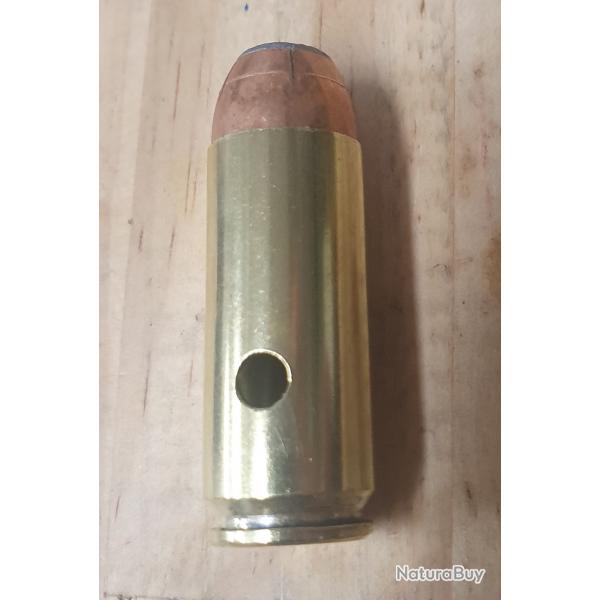 1 cartouche inerte de calibre 50 AE  balle demie blinde  pointe creuse