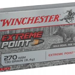 Balles Winchester 270 WSM - Extreme Point 130 gr