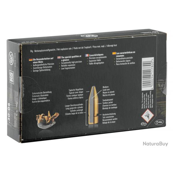 Balles RWS 30-06 - KS Pointe Conique 165 gr