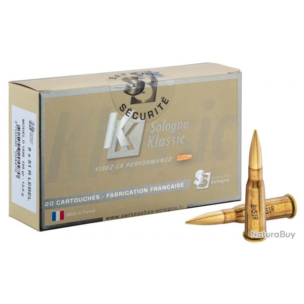 Balles Sologne 8x51R Lebel - Klassic 195 gr