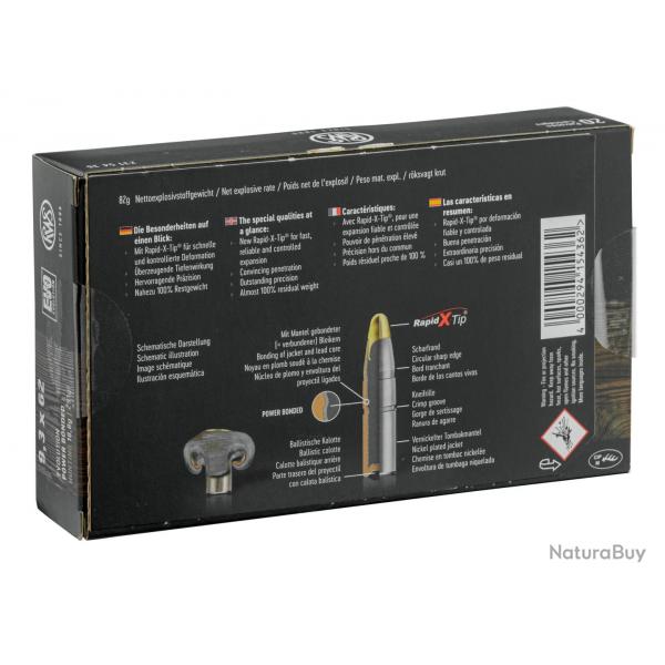 Balles RWS 9,3x62 - EVO 291 gr
