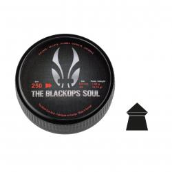 Boîte de 250 Plombs THE BLACK OPS Soul à tête pointue 5.5mm
