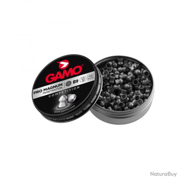 Boite de 250 plombs PRO MAGNUM GAMO 4.5 mm