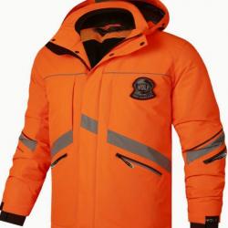Veste d'Hiver Lourde pour Homme WOLF - Manteau à Capuche Isolé Thermiquement Taille L