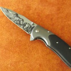 Couteau pliant Peaceful Wolf