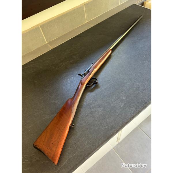 Carabine Flobert 9mm. Collector. Canon Hexagonal. Warnant mech. Etat tres bien. Cat D.