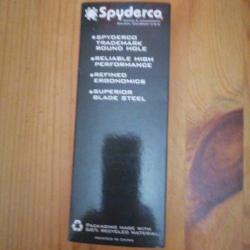 Vend emballage, pliant spyderco