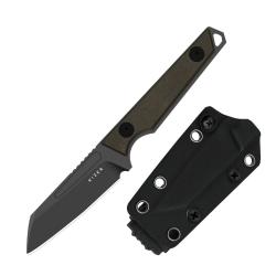 Couteau Kizer Phasmids Chocolate Glacier Lame AEB-L Manche Richlite Etui Kydex KI1079A2