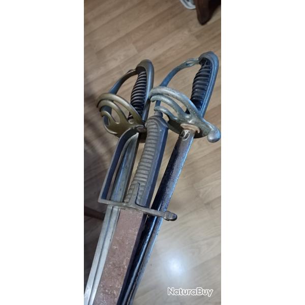 Lot de sabres  complter et restaurer.