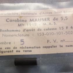 Bonhomme d'arrêt de culasse mas45 mas 45 (1824)