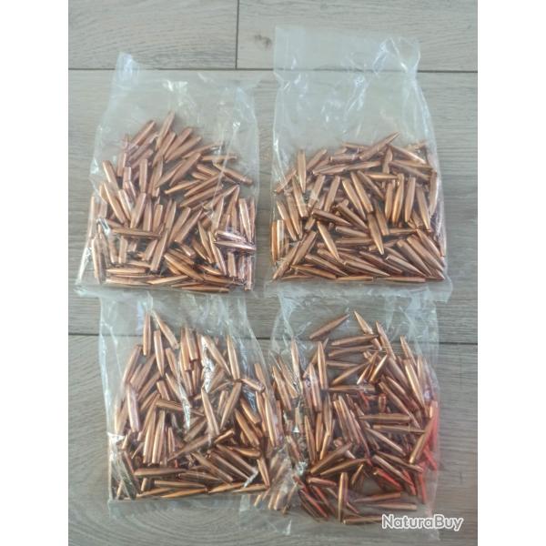 400 ogives Hornady BTHP 105 grains en calibre 6 mm (243)