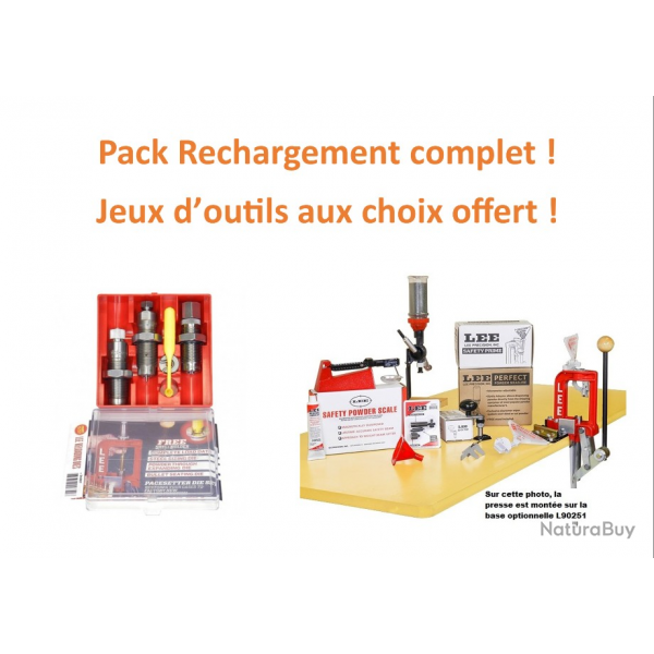 Vente flash ! Kit complet de rechargement LEE avec presse Mono station + Jeu d'outils au choix