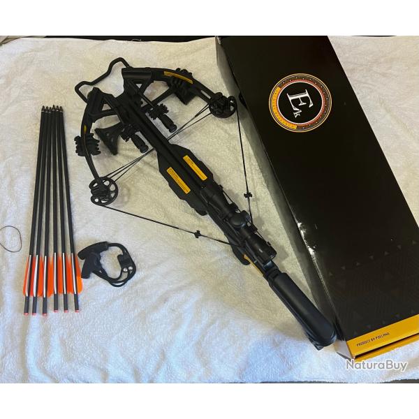Arbalte  poulies EK Archery Blade 175 lbs - 340 FPS + Pack 6 flches carbone (Neuf, peu utilise)