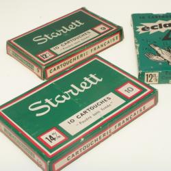 Lot de 3 boites de cartouches Starlett et Eclair
