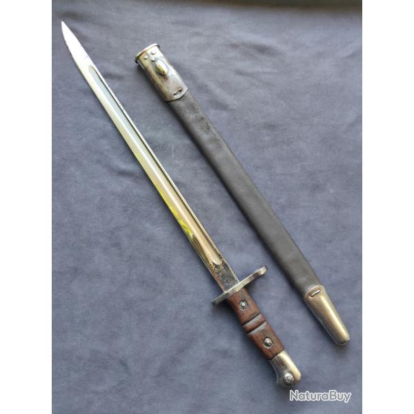 Baionnette Remington modle 1913 chrome - USA pour l'Angleterre