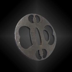 TSUBA NAGAMARU GATA. JAPON - Période Edo (1606 - 1868)