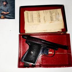 Pistolet Manufrance St Etienne Le Français Type Policeman Cal.6.35mm - Occasion