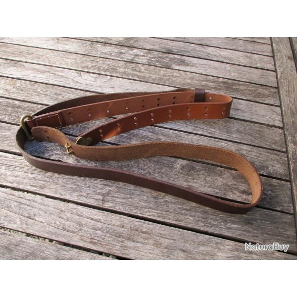 sangle  fusil garand us reproduction cuir
