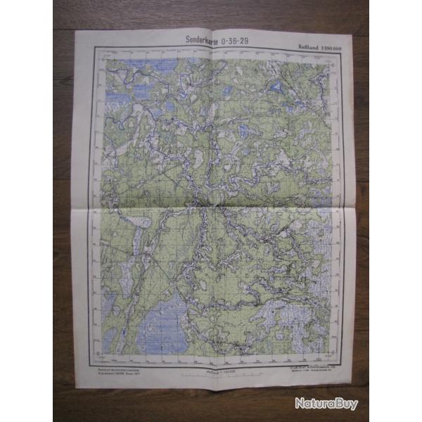 CARTE DE RUSSIE WW2 ARMEE ALLEMANDE