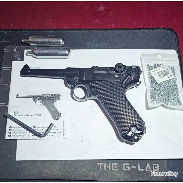 Luger Legends P.08 CO2 Umarex - Blowback (3  joules)