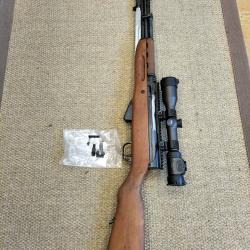 Carabine Zastava M59-66 cal 7.62x39 + Rail de montage+Lunette zeiss Duralyt