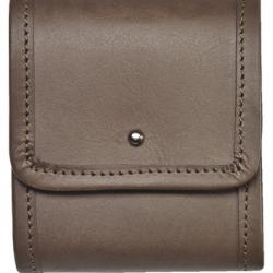 ETUI A 7 CARTOUCHES EN CUIR MARRON