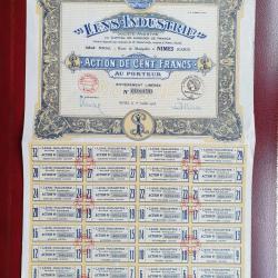 DECO action 100 francs Lens Industries Nimes maison carrée Gard 30 1928