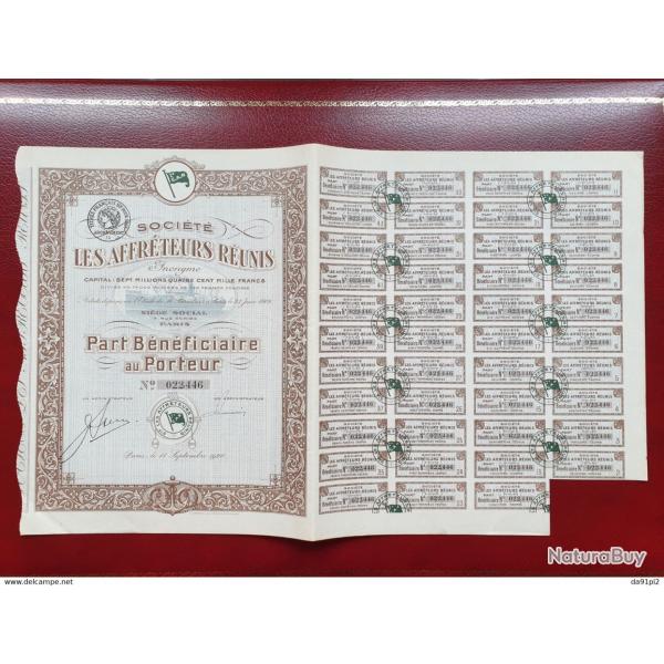 DECO Part bnficiaire Affrteurs runis 1920