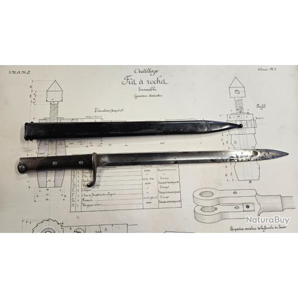 rare baionnette S14 gottscho pour Mauser