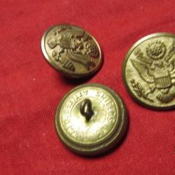 bouton US army seconde guerre à l'unité WW2 Américiain GI USA différentes taille 28.5mm laiton