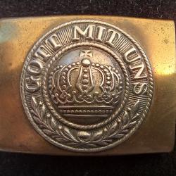 Boucle de ceinture prussienne modele 1895 variante "Grande couronne"
