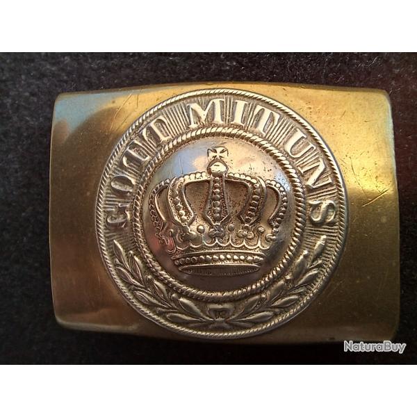 Boucle de ceinture prussienne modèle 1895 "petite couronne "