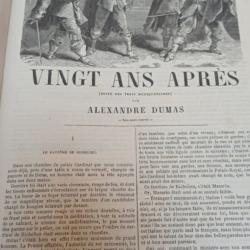 Vingt ans après suite des trois mousquetaires Alexandre Dumas RARE LIVRE ANCIEN réf ET01