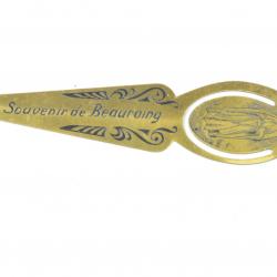 Ancien marquage page "Souvenir de Beauraing " Belgique. Vierge Marie