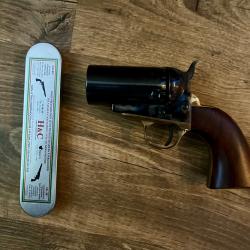 REVOLVER PIETTA 1851 NAVY YANK PEPPERBOX CALIBRE 36 Avec kit H&C tir réduit