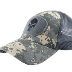Casquette Punisher Pixel Gris