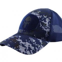Casquette Punisher Pixel Bleu US