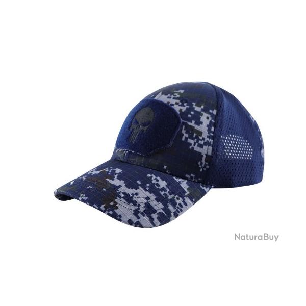 Casquette Punisher Pixel Bleu US