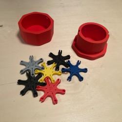 Porte amorces poudre noire en ABS ( plastique pas cassant)